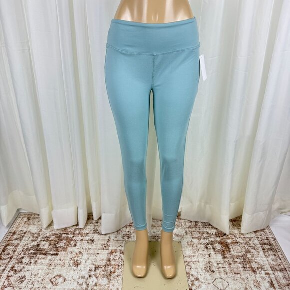 Women's Zenana Plus Size Wide Waistband Full Length Leggings Mint Green 3X - Picture 2 of 9